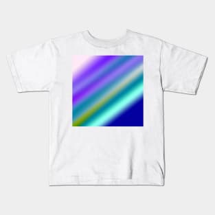 red blue green abstract texture pattern art Kids T-Shirt